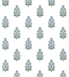 Audrey Wallpaper by Thibaut Blue Audrey Wallpaper by Thibaut Blue