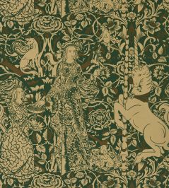 Aurelia's Grail Wallpaper by Sanderson Gobelin Green/Bronze Aurelia's Grail Wallpaper by Sanderson Gobelin Green/Bronze