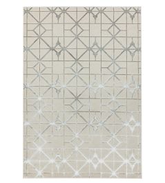 Aurora Lattice Rug by Asiatic Silver Aurora Lattice Rug by Asiatic Silver
