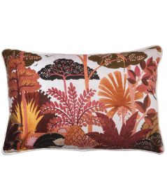 Ava Cushion 40 x 60cm by Maison Casamance Terracotta Ava Cushion 40 x 60cm by Maison Casamance Terracotta