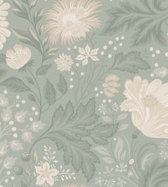 Ava Wallpaper by Sandberg Sage Green Ava Wallpaper by Sandberg Sage Green