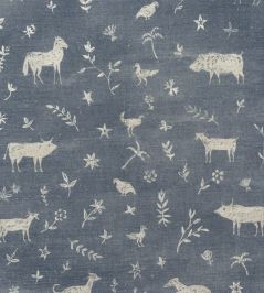 Avebury Fabric by Andrew Martin Denim Avebury Fabric by Andrew Martin Denim