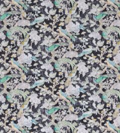 Aviary Glazed Fabric by Madeaux 03 Midnight Forest Aviary Glazed Fabric by Madeaux 03 Midnight Forest