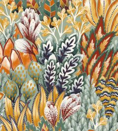 Avicennia Wallpaper by Casamance Emeraude/Moutarde Avicennia Wallpaper by Casamance Emeraude/Moutarde