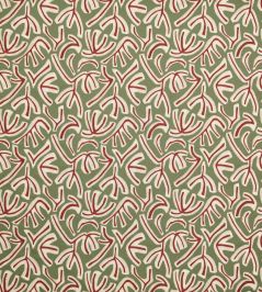 Avila Fabric by Osborne & Little Olive/Brick Avila Fabric by Osborne & Little Olive/Brick