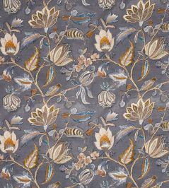 Azalea Fabric by Prestigious Textiles Slate Azalea Fabric by Prestigious Textiles Slate