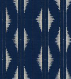 Azilal Embroidery Wallpaper by Coordonne Ultramarine Azilal Embroidery Wallpaper by Coordonne Ultramarine