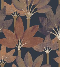 Babel Wallpaper by Casadeco Encre / Rouille Babel Wallpaper by Casadeco Encre / Rouille