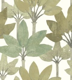 Babel Wallpaper by Casadeco Vert Nil Babel Wallpaper by Casadeco Vert Nil