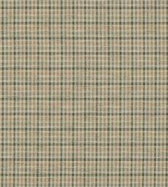 Babington Check Fabric by Mulberry Home Green/Sand Babington Check Fabric by Mulberry Home Green/Sand