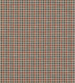 Babington Check Fabric by Mulberry Home Red/Blue Babington Check Fabric by Mulberry Home Red/Blue