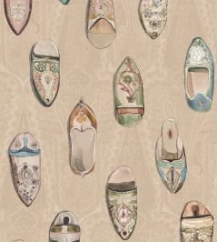 Babouches Wallpaper by Mulberry Home Ivory Babouches Wallpaper by Mulberry Home Ivory