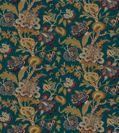 Baby Bombay Fabric by Arley House Aqua Baby Bombay Fabric by Arley House Aqua