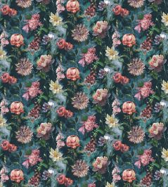 Baby Botanic Fabric by Arley House Aqua Baby Botanic Fabric by Arley House Aqua