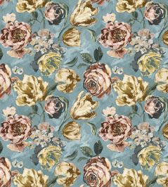 Baby Bronte Fabric by Arley House Duck Egg Baby Bronte Fabric by Arley House Duck Egg