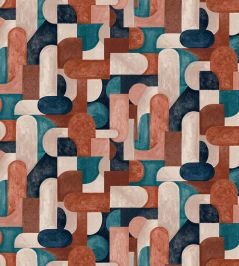 Baby Ikon Fabric by Arley House Brick Red Baby Ikon Fabric by Arley House Brick Red
