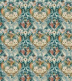 Baby Rostherne Fabric by Arley House Aqua Baby Rostherne Fabric by Arley House Aqua