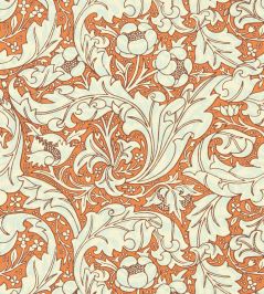 Bachelors Button Wallpaper by Morris & Co Burnt Orange/Sky Bachelors Button Wallpaper by Morris & Co Burnt Orange/Sky