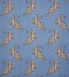 Bagan Lin Fabric by Manuel Canovas Ciel Bagan Lin Fabric by Manuel Canovas Ciel