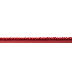 Bagatelle Cord With Tape Trimming by Samuel & Sons Scarlet Rose Bagatelle Cord With Tape Trimming by Samuel & Sons Scarlet Rose