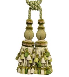 Bagatelle Double Tassel Tieback Trimming by Samuel & Sons Fern Bagatelle Double Tassel Tieback Trimming by Samuel & Sons Fern