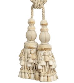Bagatelle Double Tassel Tieback Trimming by Samuel & Sons Gardenia Bagatelle Double Tassel Tieback Trimming by Samuel & Sons Gardenia
