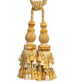 Bagatelle Double Tassel Tieback Trimming by Samuel & Sons Jonquil Bagatelle Double Tassel Tieback Trimming by Samuel & Sons Jonquil