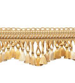Bagatelle Scalloped Tassel Fringe Trimming by Samuel & Sons Jonquil Bagatelle Scalloped Tassel Fringe Trimming by Samuel & Sons Jonquil