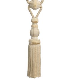 Bagatelle Single Tassel Tieback Trimming by Samuel & Sons Gardenia Bagatelle Single Tassel Tieback Trimming by Samuel & Sons Gardenia