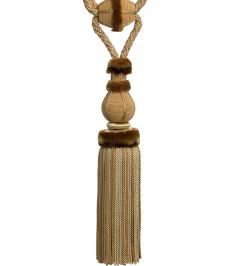 Bagatelle Single Tassel Tieback Trimming by Samuel & Sons Gilded Gold Bagatelle Single Tassel Tieback Trimming by Samuel & Sons Gilded Gold