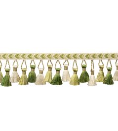 Bagatelle Tassel Fringe Trimming by Samuel & Sons Fern Bagatelle Tassel Fringe Trimming by Samuel & Sons Fern