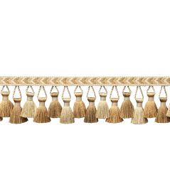Bagatelle Tassel Fringe Trimming by Samuel & Sons Gilded Gold Bagatelle Tassel Fringe Trimming by Samuel & Sons Gilded Gold