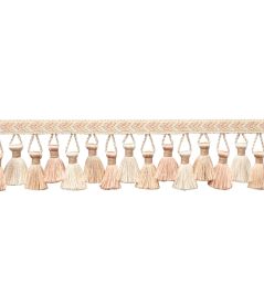 Bagatelle Tassel Fringe Trimming by Samuel & Sons Petal Bagatelle Tassel Fringe Trimming by Samuel & Sons Petal