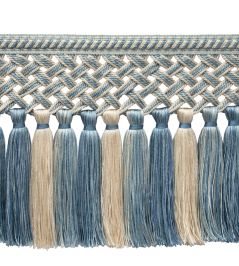 Bagatelle Tassel Skirt Fringe Trimming by Samuel & Sons Hydrangea Bagatelle Tassel Skirt Fringe Trimming by Samuel & Sons Hydrangea