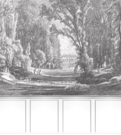 Balade Au Parc Mural by Casadeco Noir Gravure Balade Au Parc Mural by Casadeco Noir Gravure