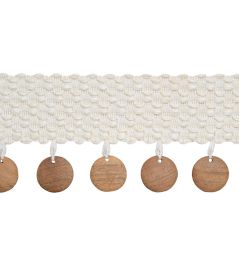 Bali Bead Trimming by Thibaut Ivory Bali Bead Trimming by Thibaut Ivory