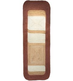Bali Runner Rug by Maison Casamance Bois De Rose Ivoire Bali Runner Rug by Maison Casamance Bois De Rose Ivoire
