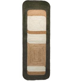 Bali Runner Rug by Maison Casamance Olive Ivoire Bali Runner Rug by Maison Casamance Olive Ivoire