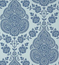 Balmuccia Damask Wallpaper by Anna French Blue Balmuccia Damask Wallpaper by Anna French Blue
