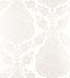 Balmuccia Damask Wallpaper by Anna French Pearl Balmuccia Damask Wallpaper by Anna French Pearl