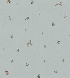 Bambis Wallpaper by Coordonne Indigo Bambis Wallpaper by Coordonne Indigo