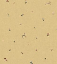 Bambis Wallpaper by Coordonne Mustard Bambis Wallpaper by Coordonne Mustard