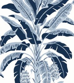 Banana Tree Wallpaper by Thibaut Navy Banana Tree Wallpaper by Thibaut Navy