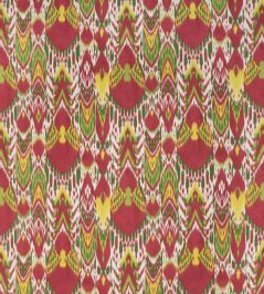 Bandha Ikat Fabric by Jim Thompson Bloom Bandha Ikat Fabric by Jim Thompson Bloom