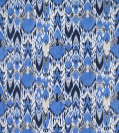 Bandha Ikat Fabric by Jim Thompson Cobalt Bandha Ikat Fabric by Jim Thompson Cobalt