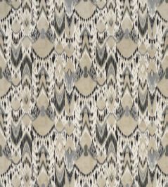 Bandha Ikat Fabric by Jim Thompson Stone Bandha Ikat Fabric by Jim Thompson Stone