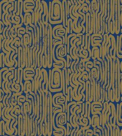 Bantu Wallpaper by Jannelli&Volpi Navy Bantu Wallpaper by Jannelli&Volpi Navy