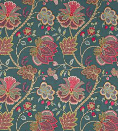 Baptista Linen Fabric by Colefax and Fowler Teal Baptista Linen Fabric by Colefax and Fowler Teal