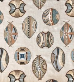 Barbican Fabric by Ian Sanderson Blue Bronze Barbican Fabric by Ian Sanderson Blue Bronze
