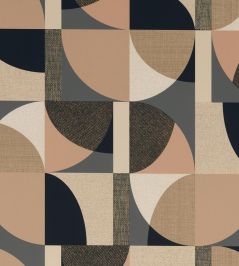 Barillet Wallpaper by Casamance Anthracite/Nude Barillet Wallpaper by Casamance Anthracite/Nude